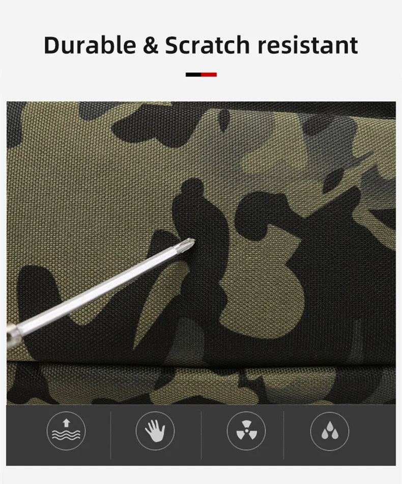 Lightweight tactical fishing chest bag with layered design crossbody nylon - product image