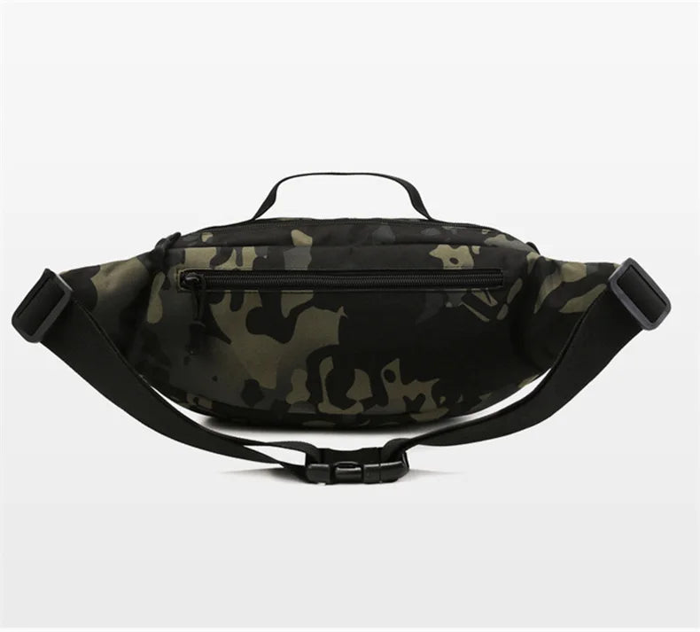 Lightweight tactical fishing chest bag with layered design crossbody nylon - product image