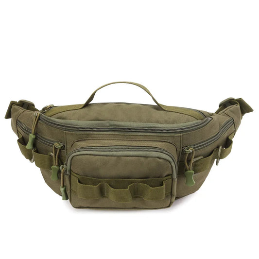 Lightweight tactical fishing chest bag with layered design crossbody nylon - product image