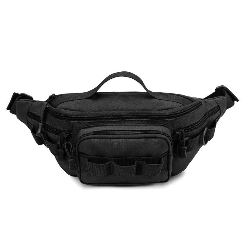 Lightweight tactical fishing chest bag with layered design crossbody nylon - product image