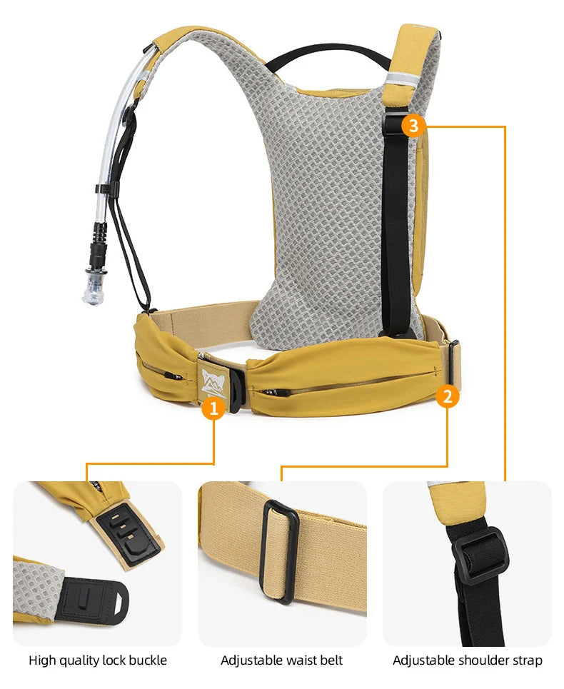 Lightweight water bag cross-country cycling running backpack with breathable mesh - product image