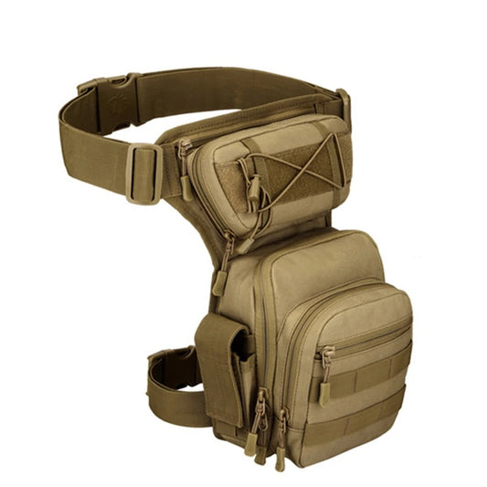 Men's nylon adjustable leg bag utility waist hip motorcycle outdoor pouch - product image