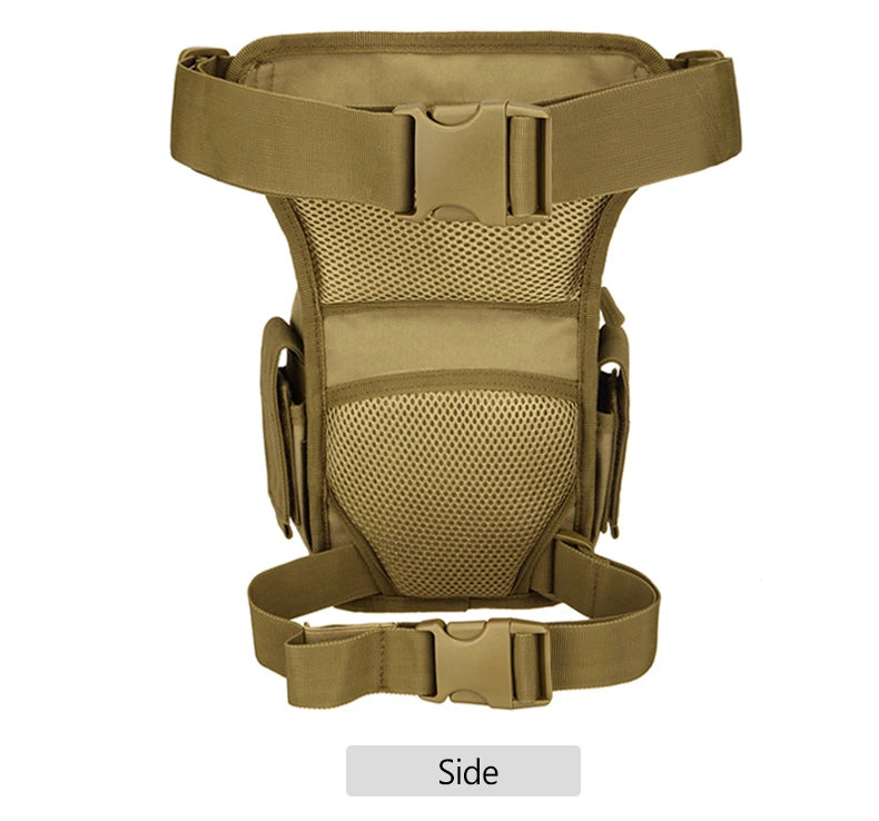 Men's nylon adjustable leg bag utility waist hip motorcycle outdoor pouch - product image
