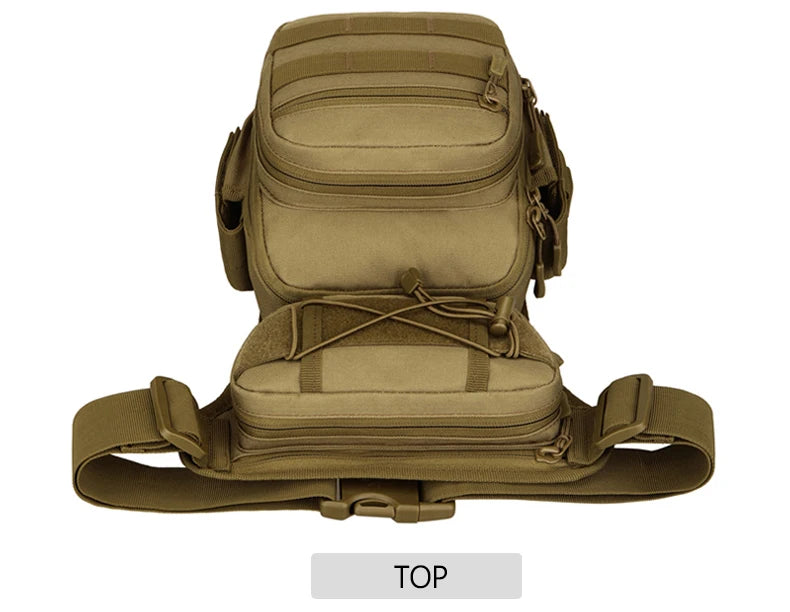 Men's nylon adjustable leg bag utility waist hip motorcycle outdoor pouch - product image