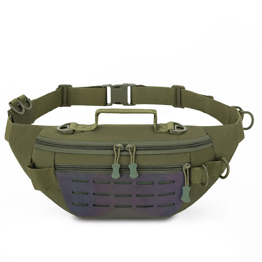 Men's outdoor hiking waterproof nylon durable large capacity waist bag - product image