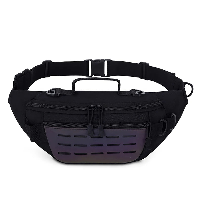 Men's outdoor hiking waterproof nylon durable large capacity waist bag - product image