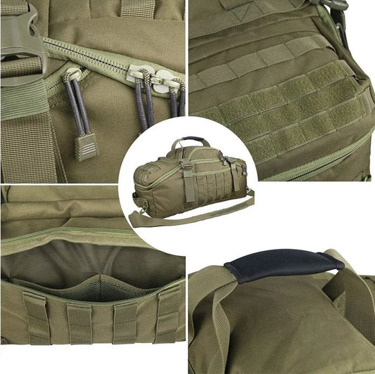 Men's tactical travel backpack large capacity nylon climbing hiking bag - product image