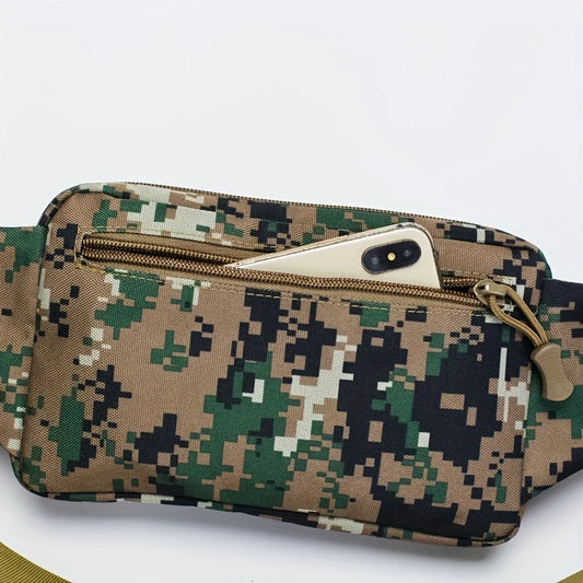 Men's tactical waist pack nylon multi-functional storage shoulder bag - product image