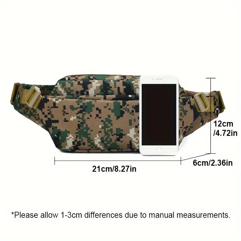 Men's tactical waist pack nylon multi-functional storage shoulder bag - product image