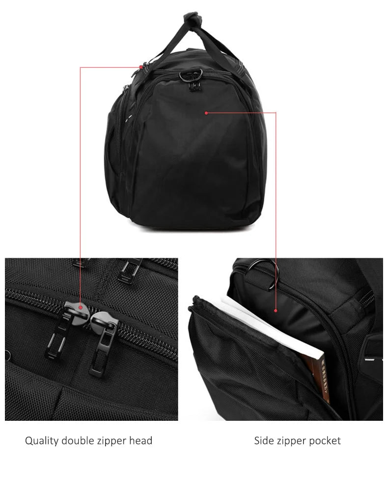 Men’s travel duffel bag waterproof nylon multi-purpose large capacity - product image