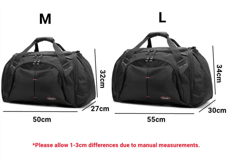 Men’s travel duffel bag waterproof nylon multi-purpose large capacity - product image