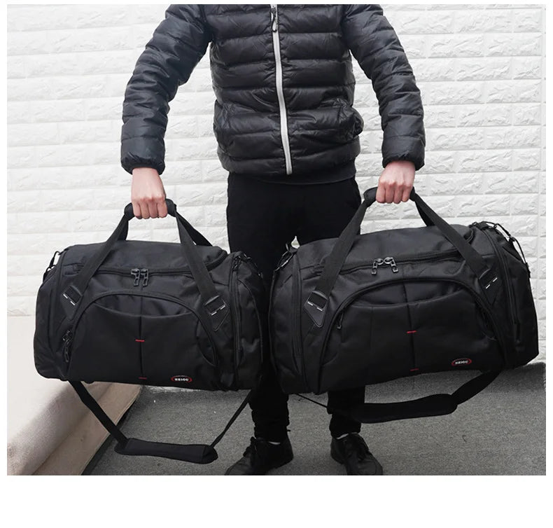 Men’s travel duffel bag waterproof nylon multi-purpose large capacity - product image