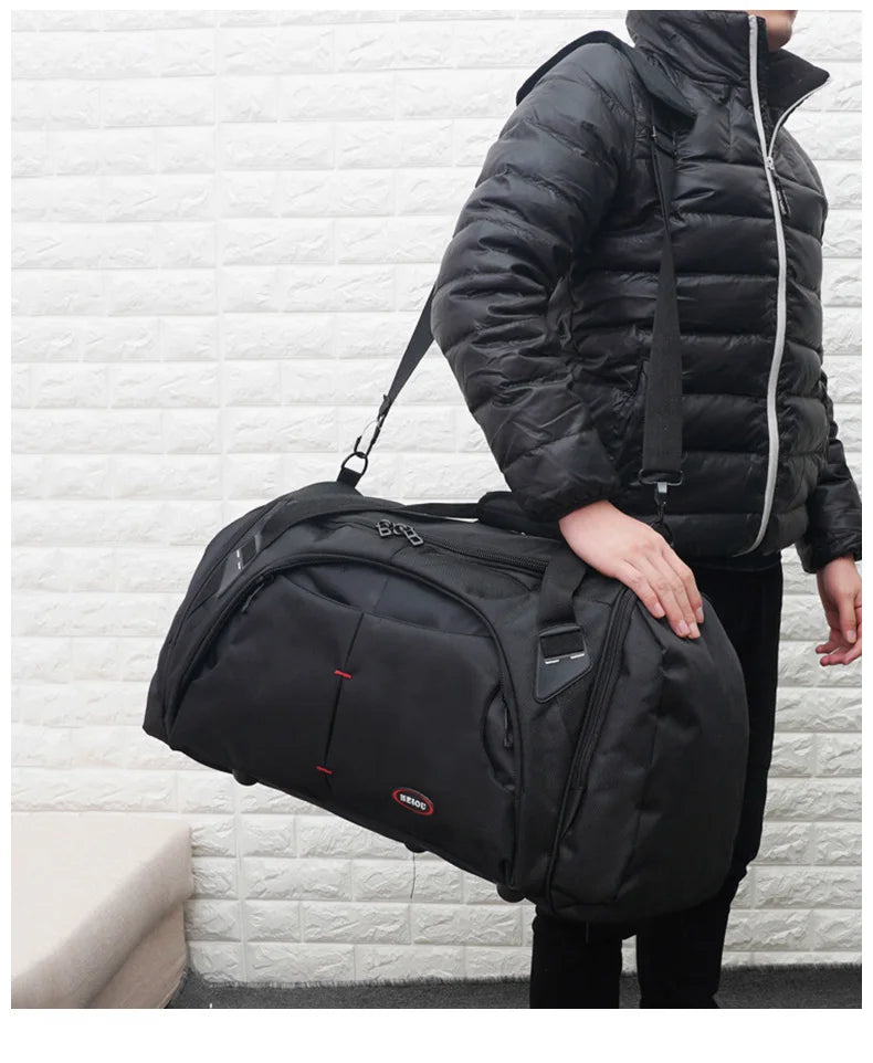 Men’s travel duffel bag waterproof nylon multi-purpose large capacity - product image