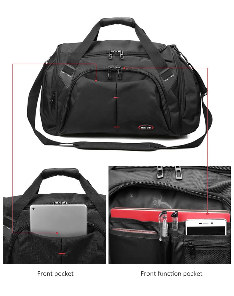 Men’s travel duffel bag waterproof nylon multi-purpose large capacity - product image