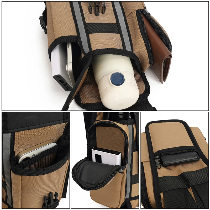 Motorcycle climbing bag oxford large capacity waterproof multi-layer storage - product image