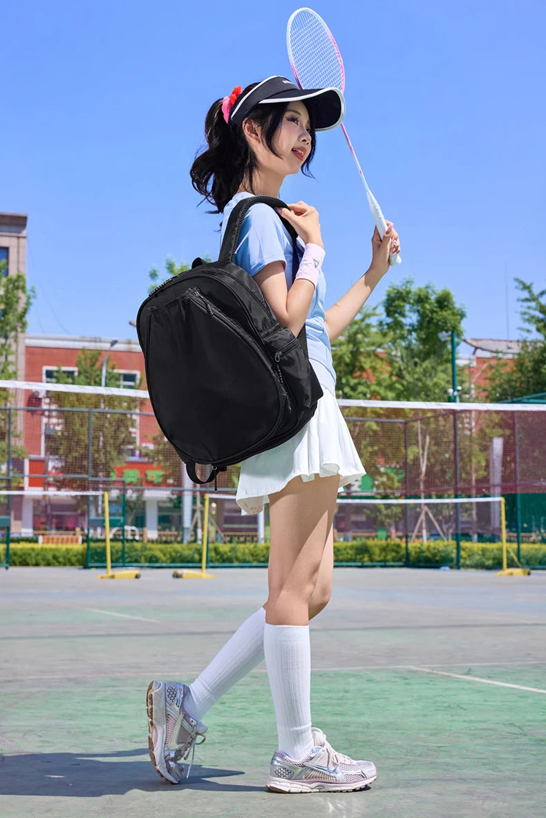 Nylon badminton tennis rackets backpack shoes compartment lightweight - product image