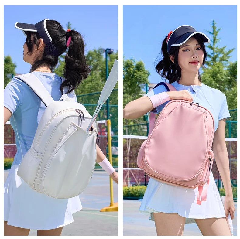 Nylon badminton tennis rackets backpack shoes compartment lightweight - product image