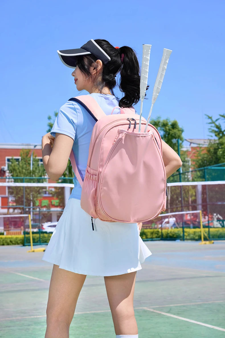 Nylon badminton tennis rackets backpack shoes compartment lightweight - product image