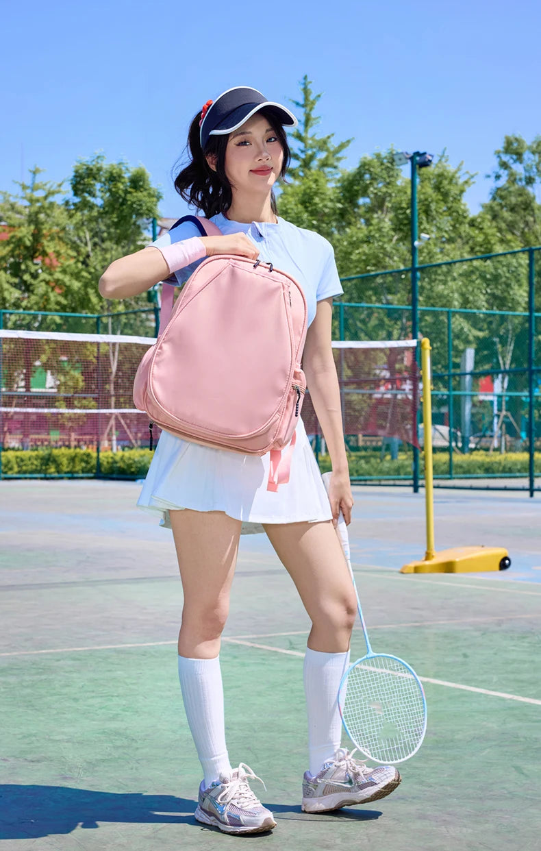 Nylon badminton tennis rackets backpack shoes compartment lightweight - product image