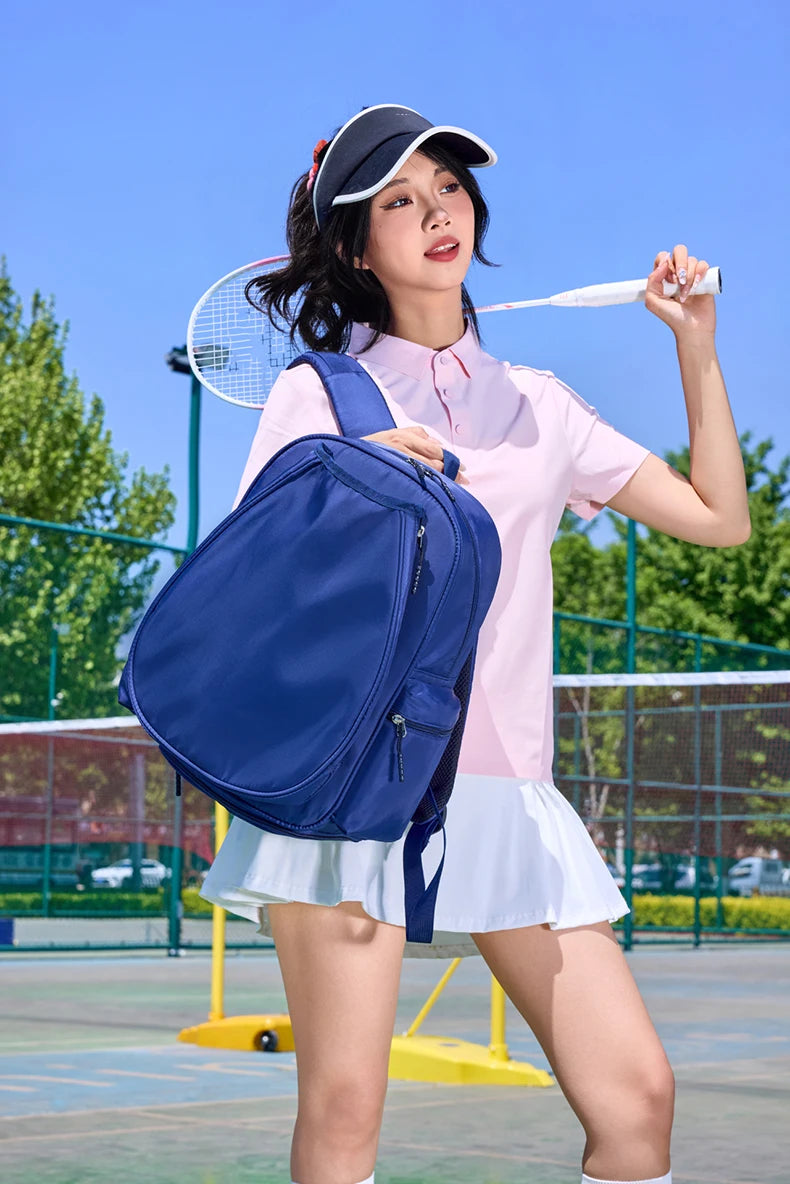 Nylon badminton tennis rackets backpack shoes compartment lightweight - product image