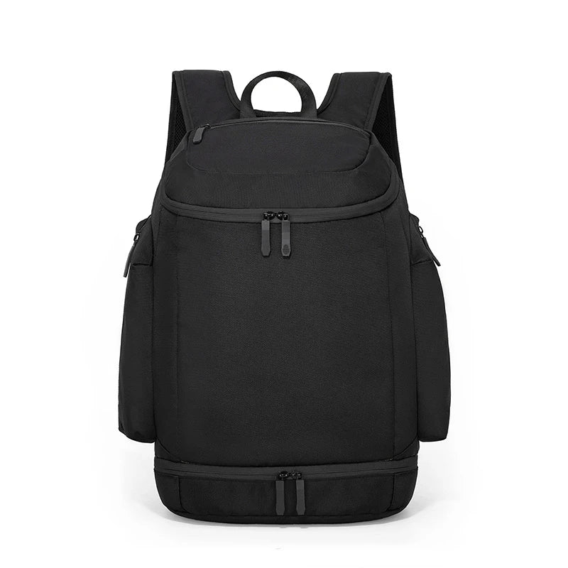 Nylon basketball sports backpack shoes compartment multi-layer storage - product image