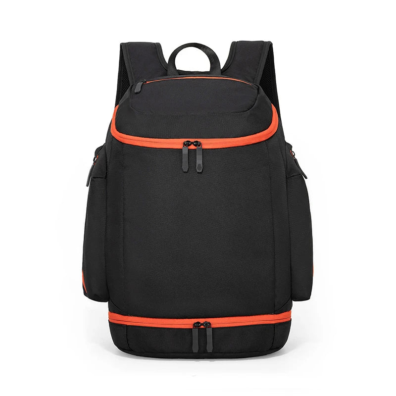 Nylon basketball sports backpack shoes compartment multi-layer storage - product image