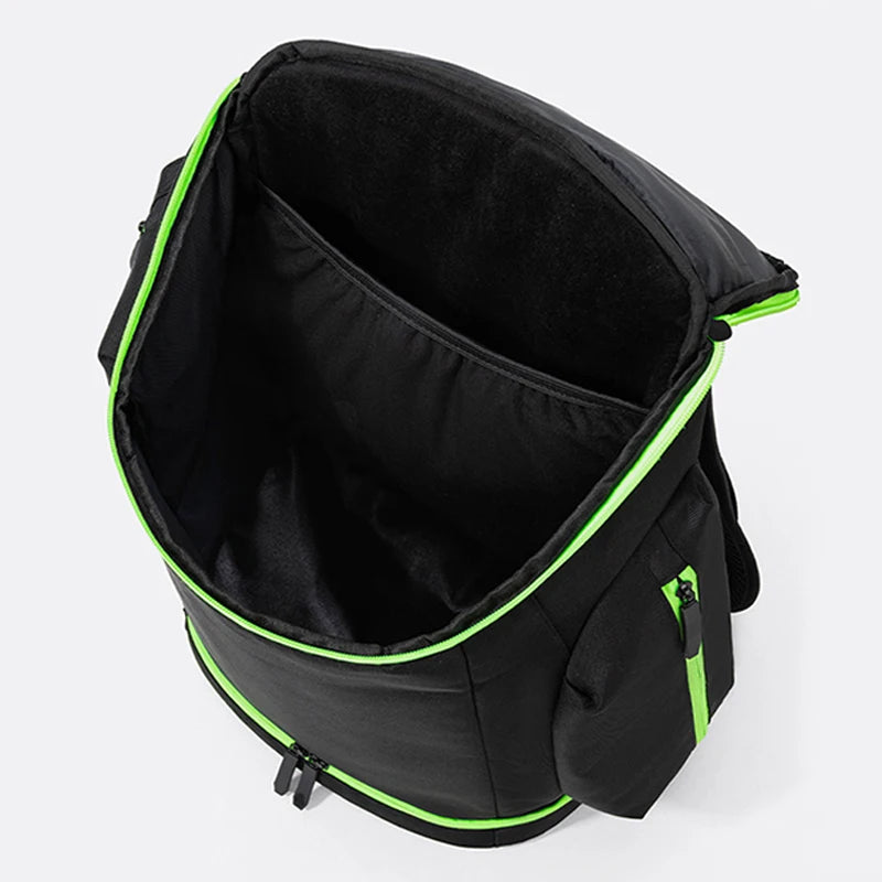 Nylon basketball sports backpack shoes compartment multi-layer storage - product image
