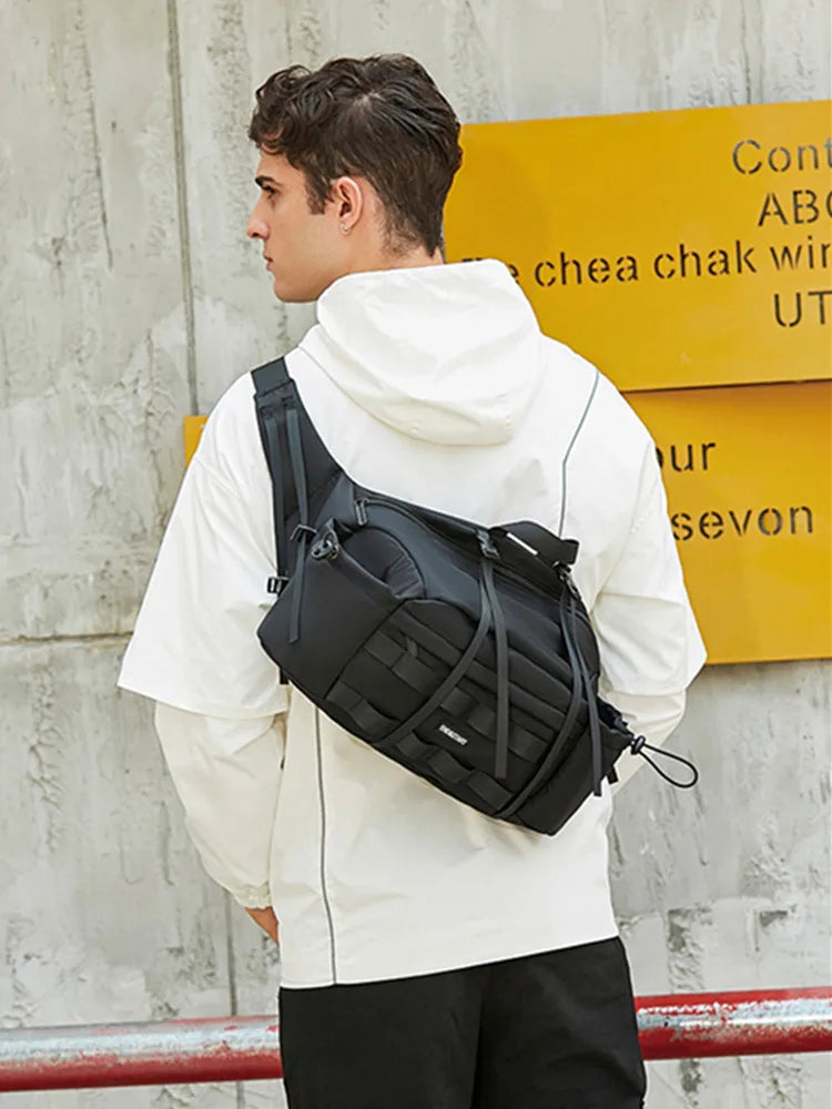 Nylon camping climbing chest bag tactical molle system outdoor sports - product image