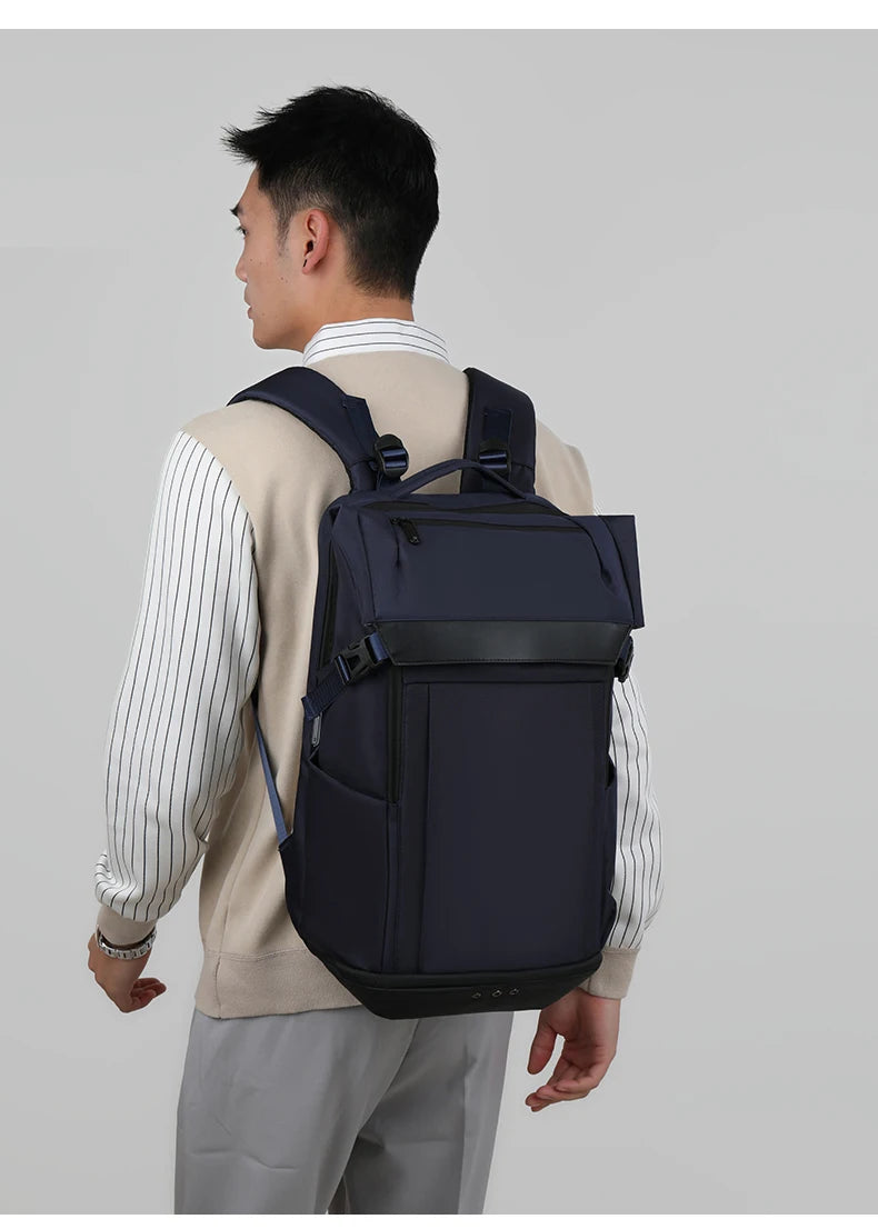 Nylon climbing backpack with shoe compartment laptop storage unisex - product image