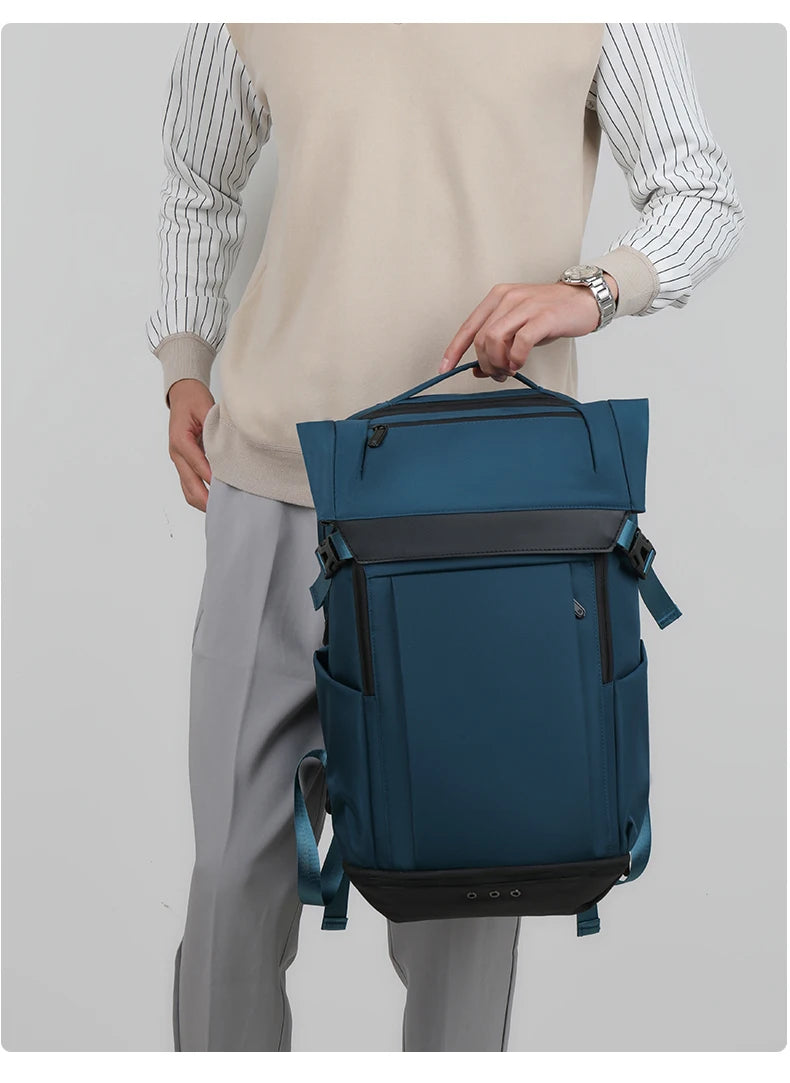 Nylon climbing backpack with shoe compartment laptop storage unisex - product image