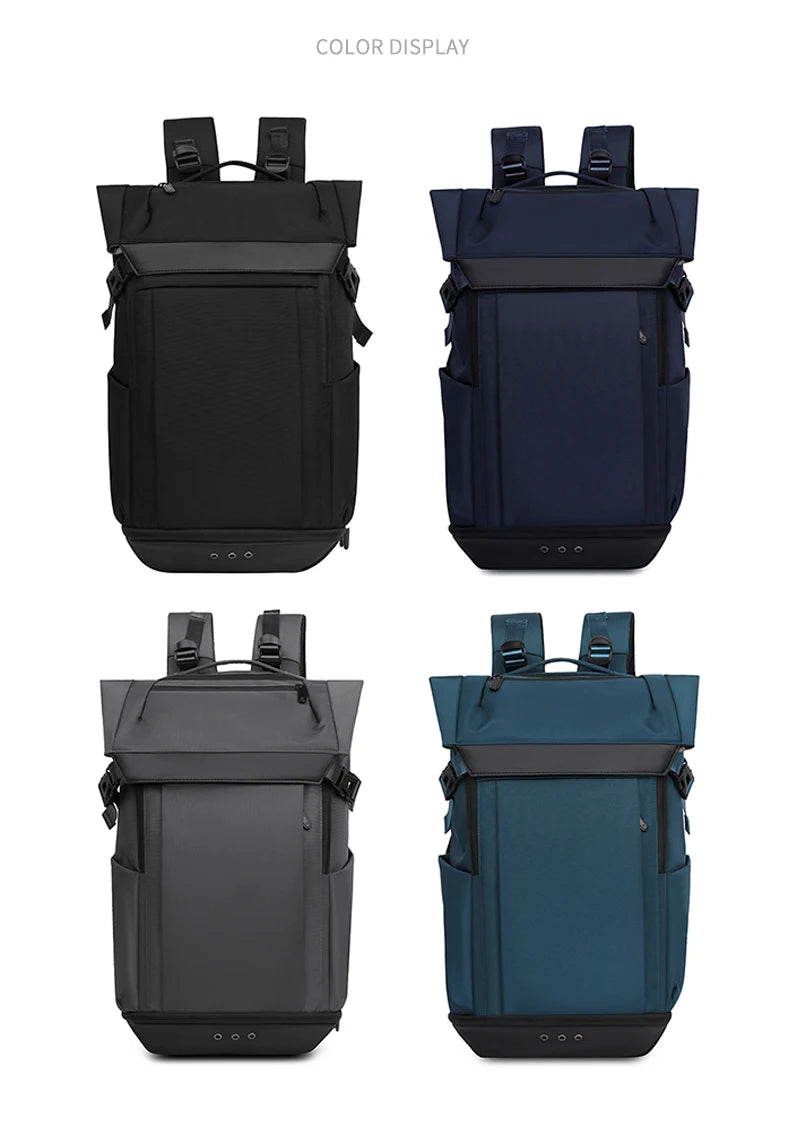 Nylon climbing backpack with shoe compartment laptop storage unisex - product image