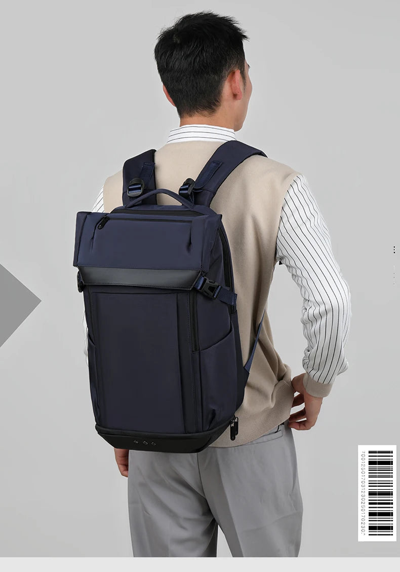 Nylon climbing backpack with shoe compartment laptop storage unisex - product image