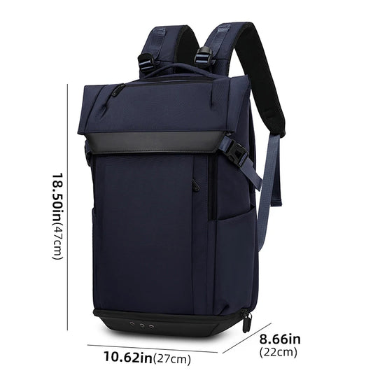 Nylon climbing backpack with shoe compartment laptop storage unisex - product image