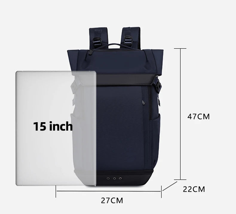 Nylon climbing backpack with shoe compartment laptop storage unisex - product image