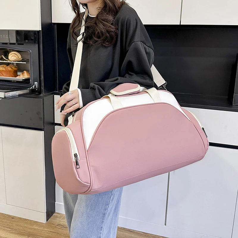 Nylon fitness yoga bag shoes compartment wet dry separation large capacity multi-pocket - product image