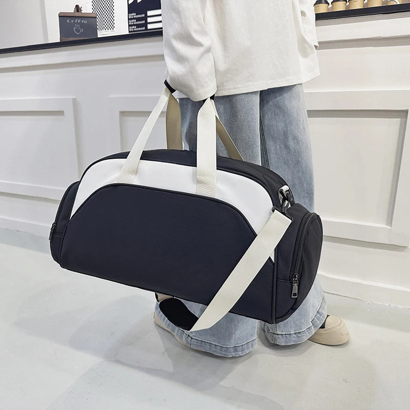 Nylon fitness yoga bag shoes compartment wet dry separation large capacity multi-pocket - product image