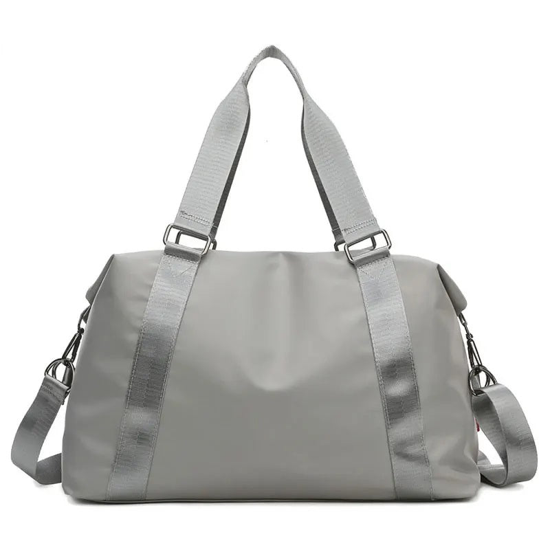 Nylon foldable waterproof fitness crossbody gym bag with adjustable straps - product image