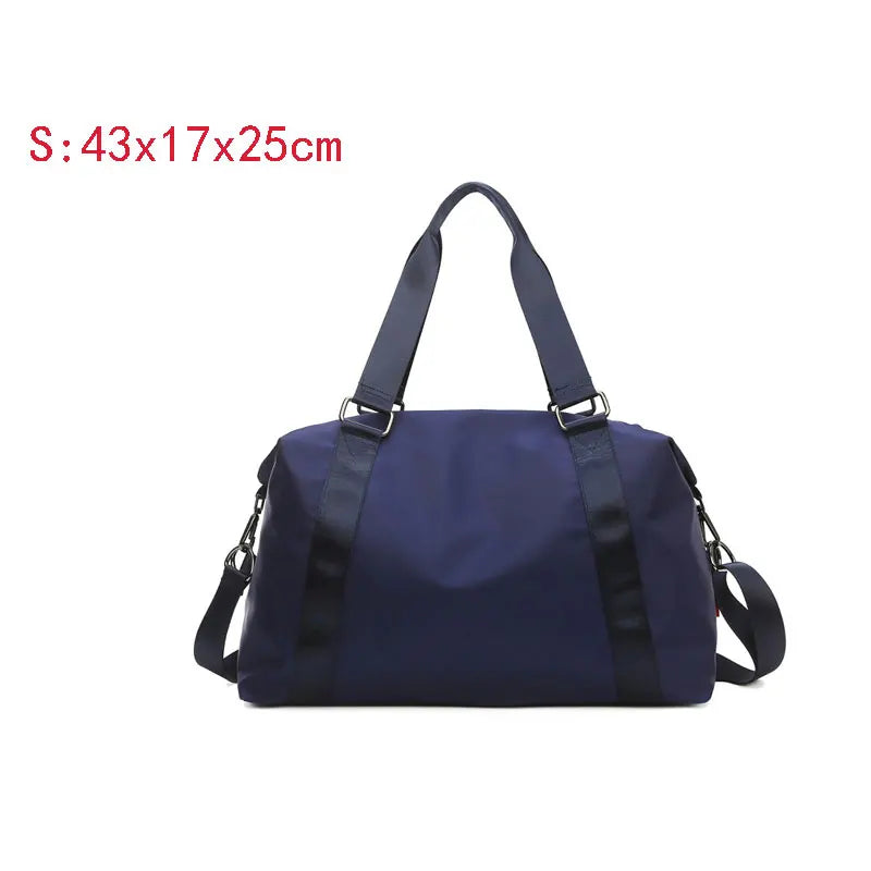 Nylon foldable waterproof fitness crossbody gym bag with adjustable straps - product image