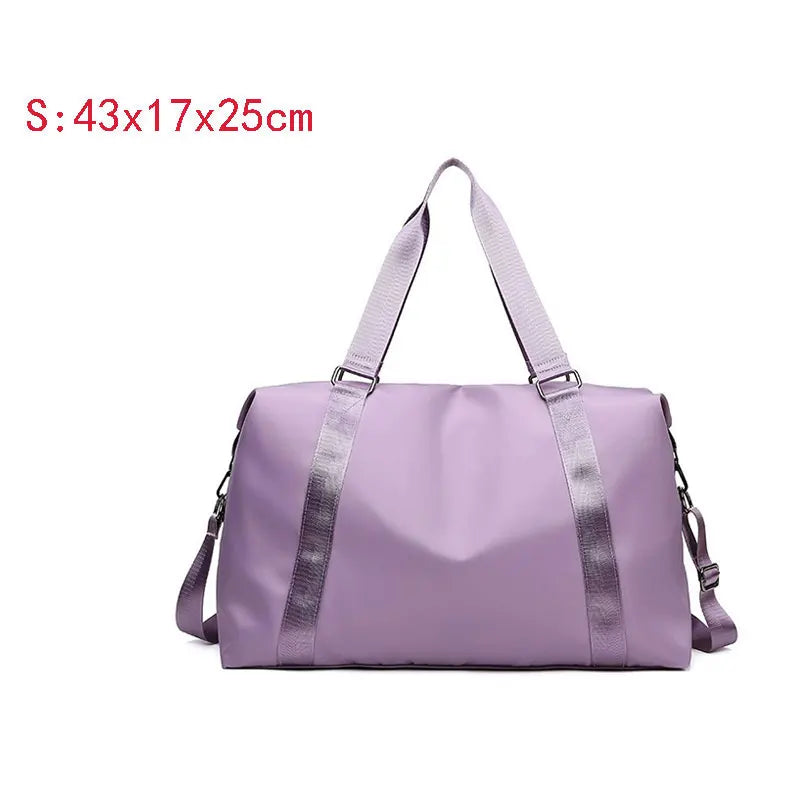 Nylon foldable waterproof fitness crossbody gym bag with adjustable straps - product image