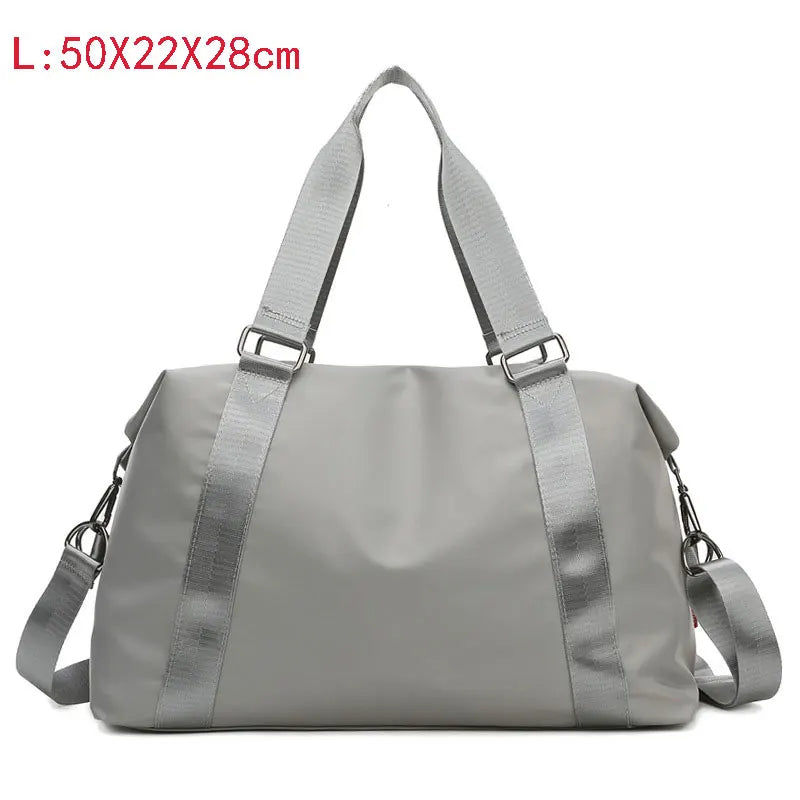 Nylon foldable waterproof fitness crossbody gym bag with adjustable straps - product image
