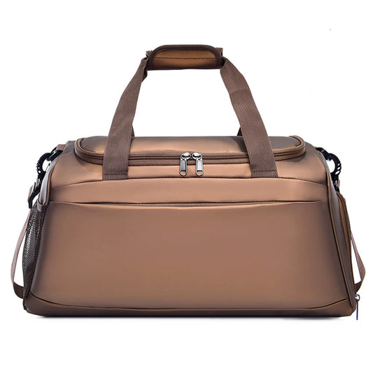 Nylon gym fitness bag with multiple carrying options and trolley compatibility - product image