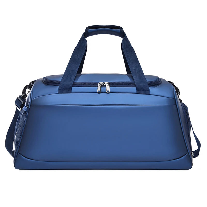 Nylon gym fitness bag with multiple carrying options and trolley compatibility - product image