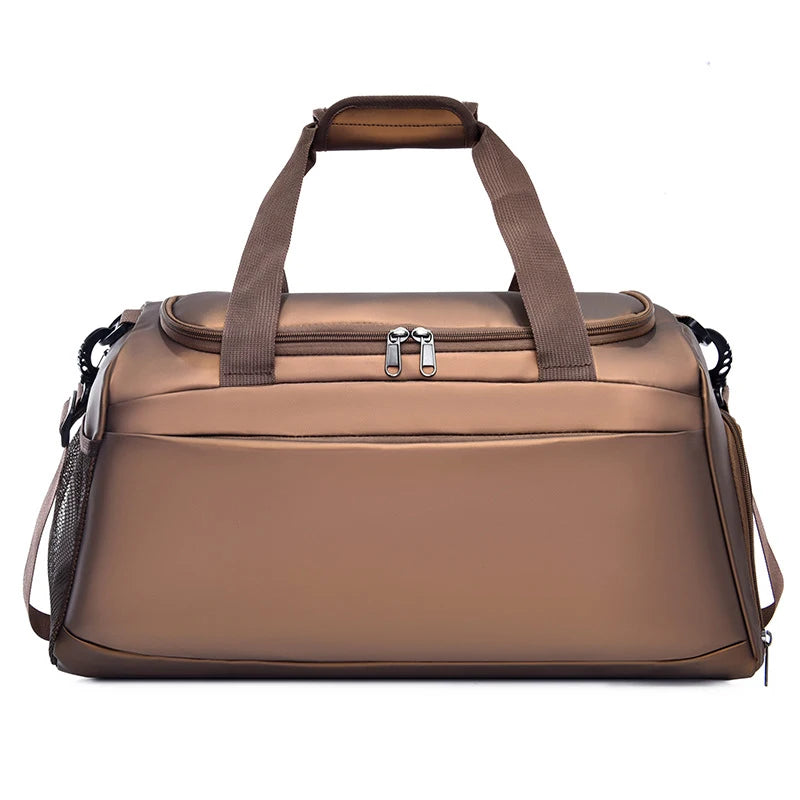 Nylon gym fitness bag with multiple carrying options and trolley compatibility - product image