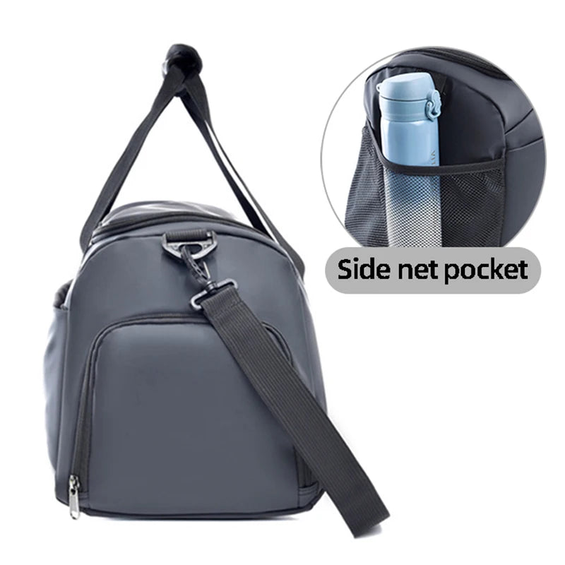 Nylon gym fitness bag with multiple carrying options and trolley compatibility - product image