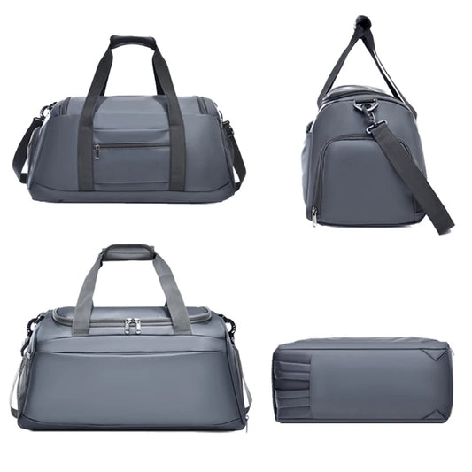 Nylon gym fitness bag with multiple carrying options and trolley compatibility - product image