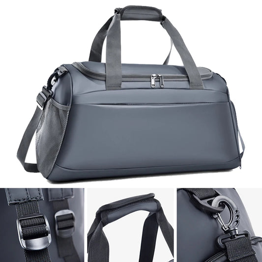 Nylon gym fitness bag with multiple carrying options and trolley compatibility - product image