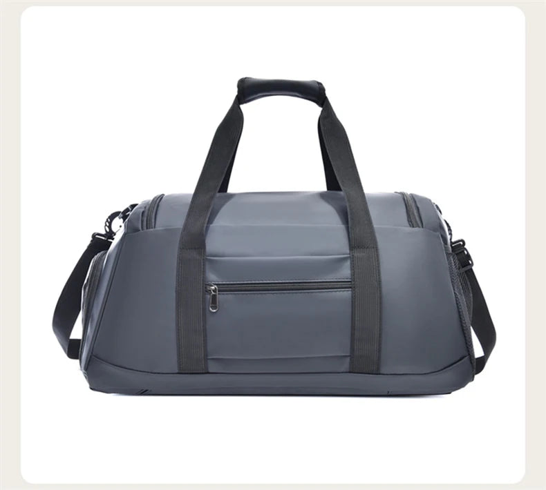 Nylon gym fitness bag with multiple carrying options and trolley compatibility - product image