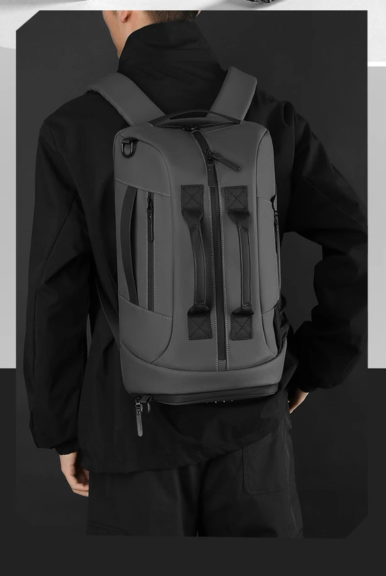 Nylon gym fitness bag with shoes pocket wet dry multi-compartment outdoor use - product image