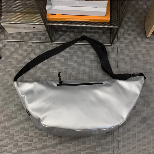 Nylon half moon crossbody tote bag with large capacity - product image