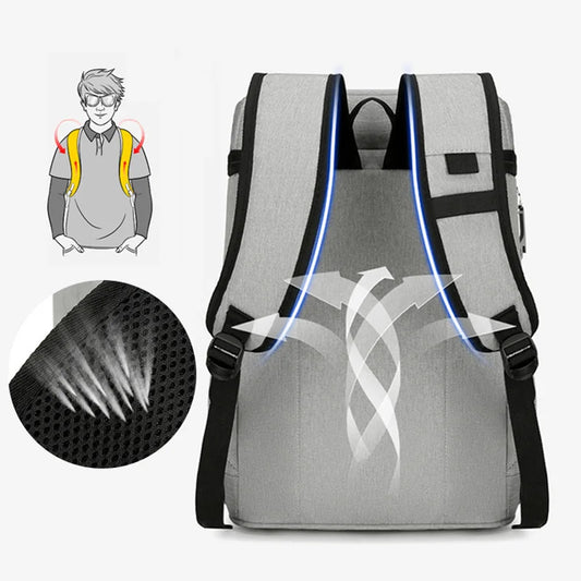 Nylon insulated cooler backpack leakproof multi-pocket aluminum foil liner - product image